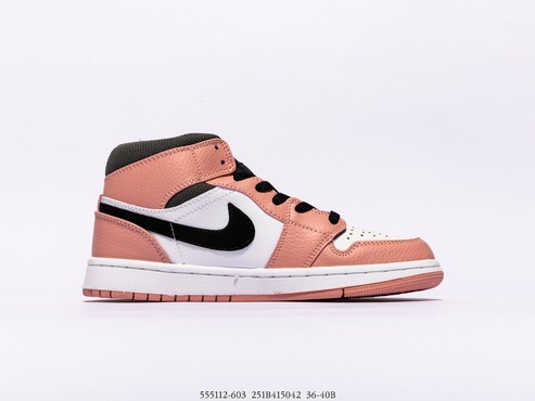 Air Jordan 1 Mid Pink Quartz 554112-603