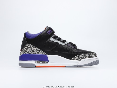 Air Jordan 3 Retro
Black Court Purple CT8532-050