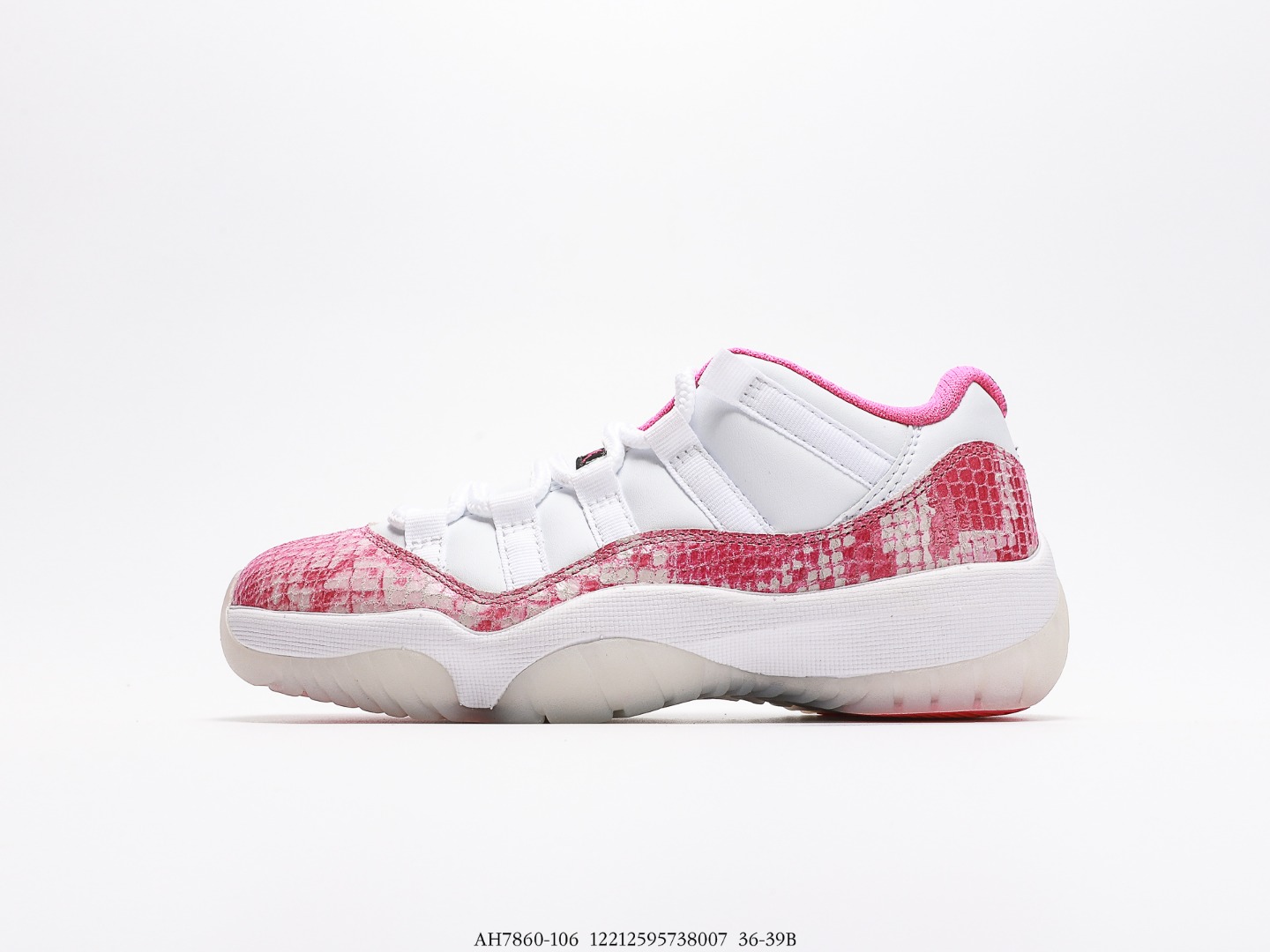 Air Jordan AJ11 Retro Low (en inglés)
Pink Snakeskin (2019) AH7860-106
