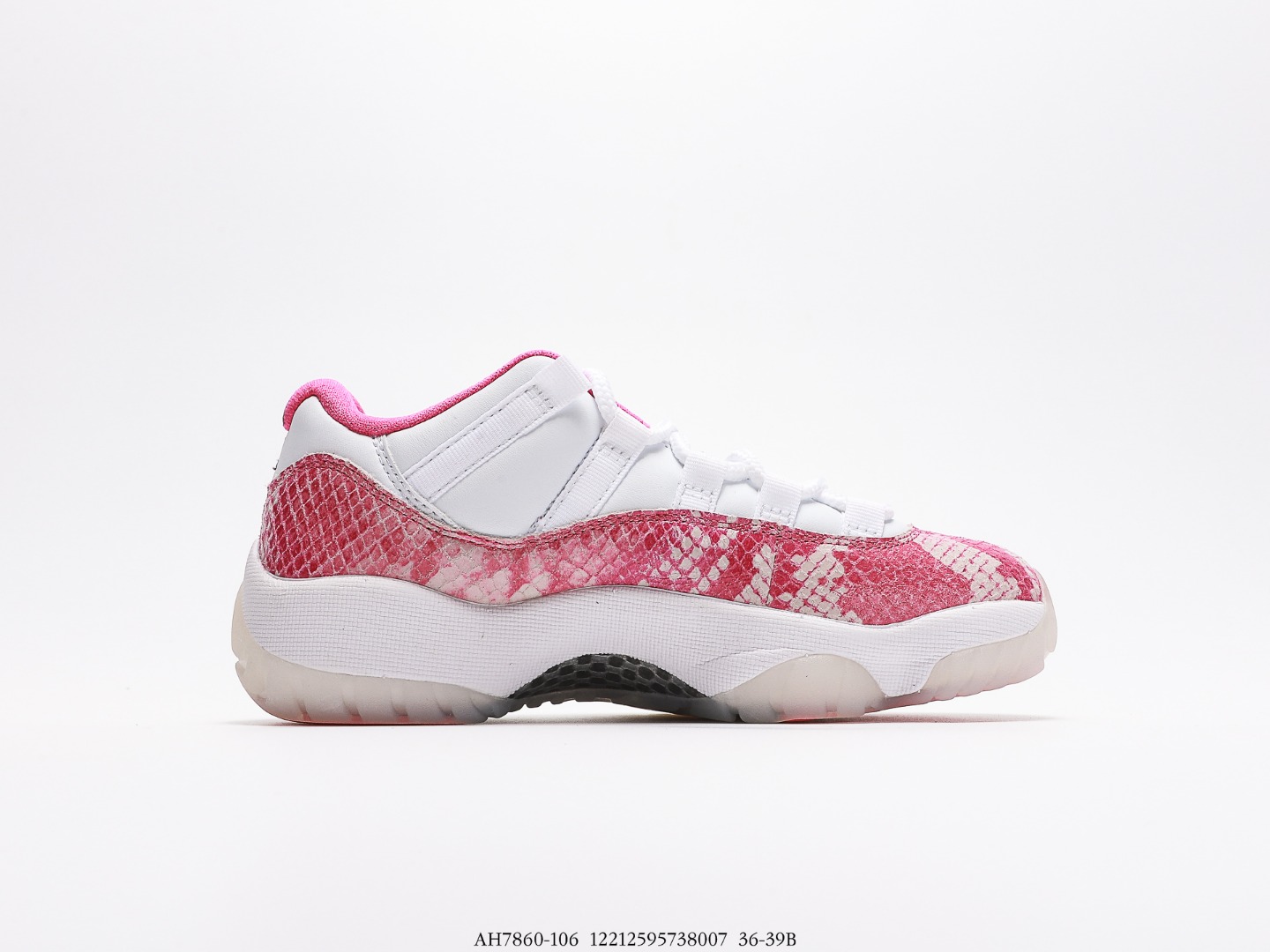 Air Jordan AJ11 Retro Low (en inglés)
Pink Snakeskin (2019) AH7860-106