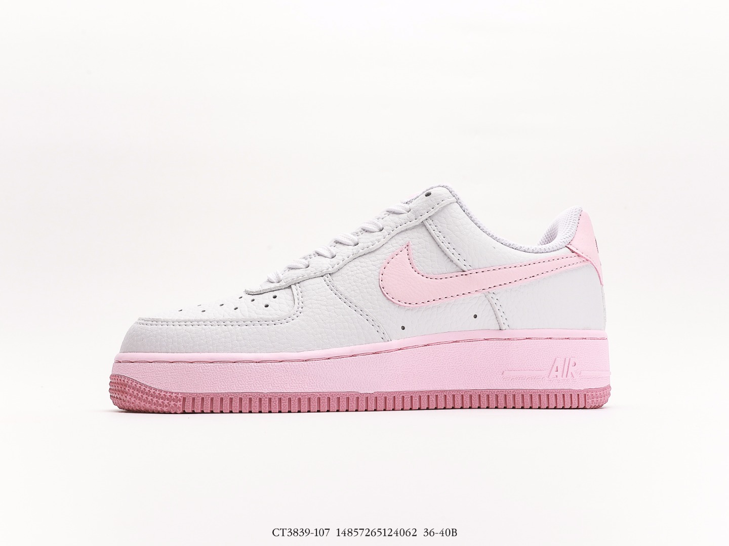 Nike Air Force 1'07 Low GS «White Pink Foam Shoes» _CT3839-107 (en inglés)