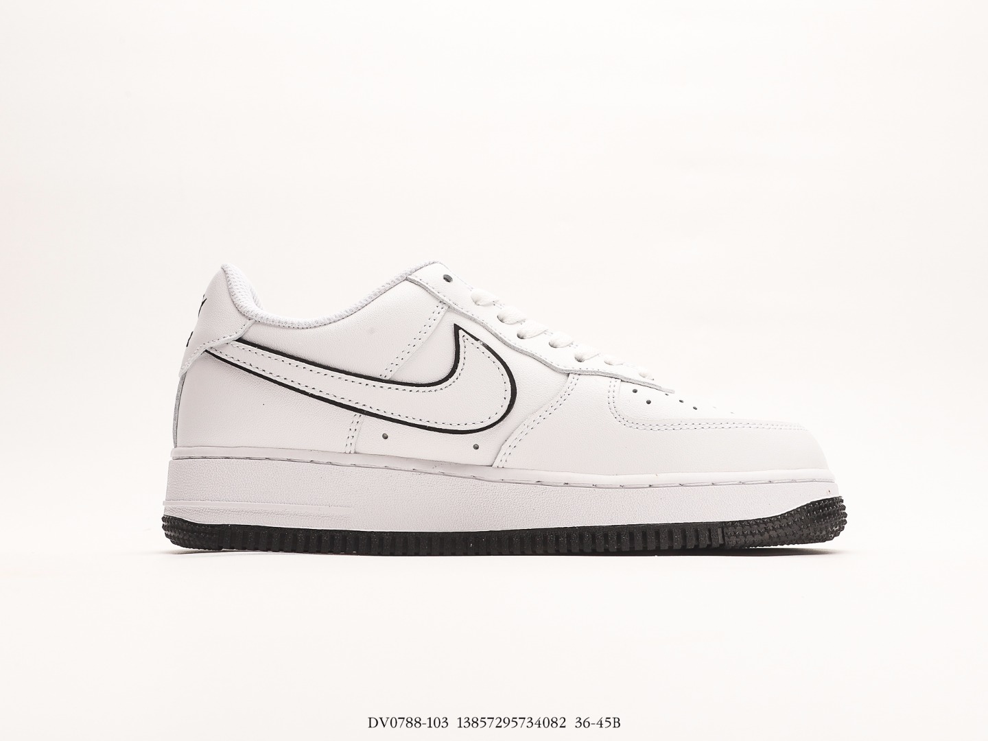 Die Nike einheit 1'07 Low 'schwarze/weiß - marke 0788-103